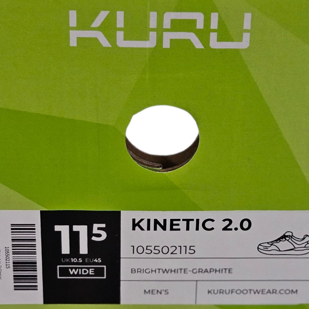 KURU Men's Kinetic 2.0 Size 11.5 Wide White Sneakers - Picture 10 of 11